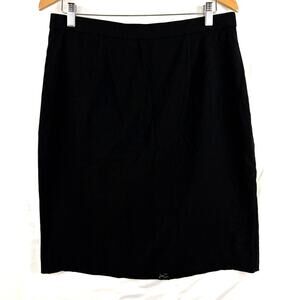 Counterparts Black Mid Length Skirt Size 14 Women's Back Zipper Business‎ Work